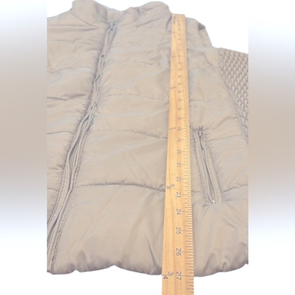 Liz Claiborne Puff Vest Full Zip Blue Gray Womens Size 1X Lightweight Pockets - Picture 11 of 11